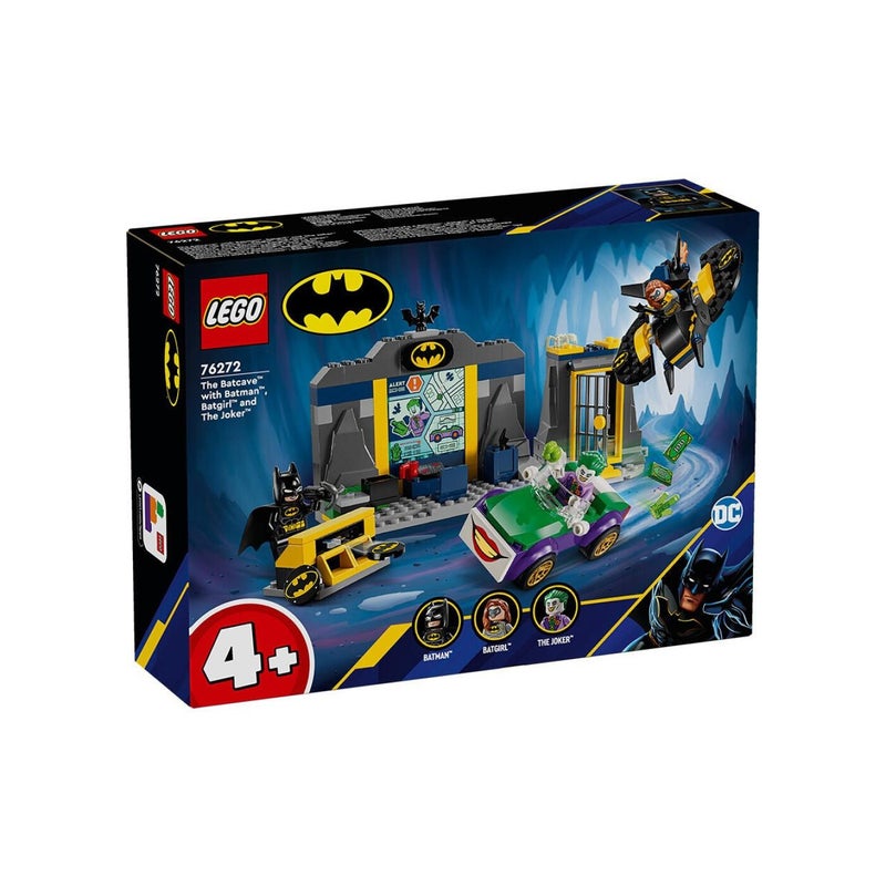 LEGO مجموعة LEGO DC كهف باتمان 76272 مع باتمان وباتجيرل والجوكر – مجموعة ألعاب الأبطال الخارقين - Image 1
